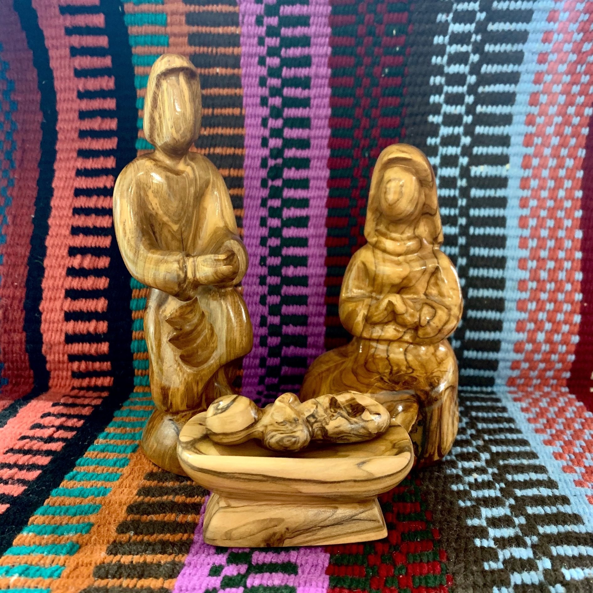 Desert Rose Josef, Maria and Jesus | Olive-wood.eu