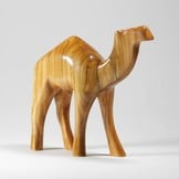 Desert Rose Baby camel standing made of olivewood