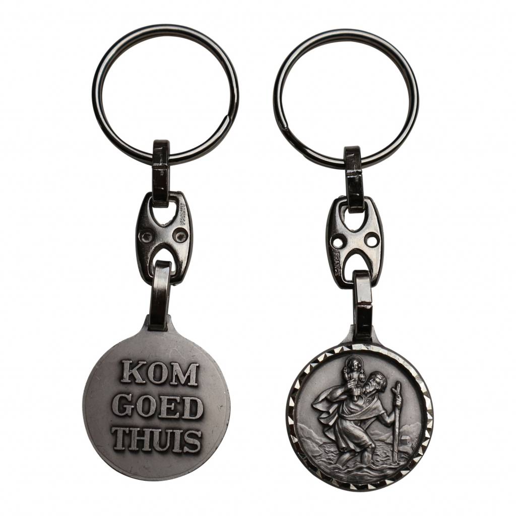 Sleutelhanger Christoffel "Kom goed thuis"