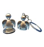 Beschermengel sleutelhanger van RVS