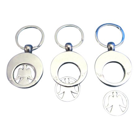 Sleutelhanger Winkelmuntje Engel van RVS