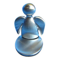 Beschermengel magneet van RVS