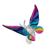 Suncatcher vlinder van glas en kristal (tropisch)