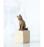Willow Tree beeldje Love My Cat (donker)