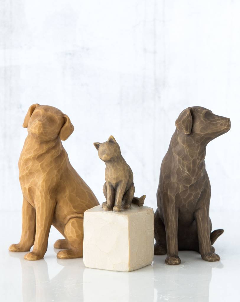 Willow Tree beeldje Love My Dog (lichtgekleurd)