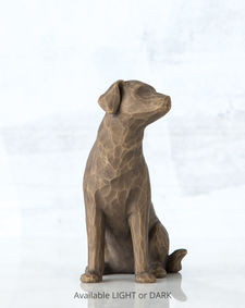 Willow Tree beeldje Love My Dog (donkergekleurd)