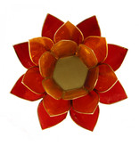 Lotus kaarshouder - geel/oranje/rood (driekleurig)