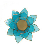 Lotus kaarshouder - aquamarijn