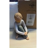 Willow Tree beeldje Caring Child (jongen)