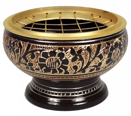 Wierookbrandertje voor kooltjes zwart