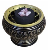 Wierookbrandertje voor kooltjes zwart