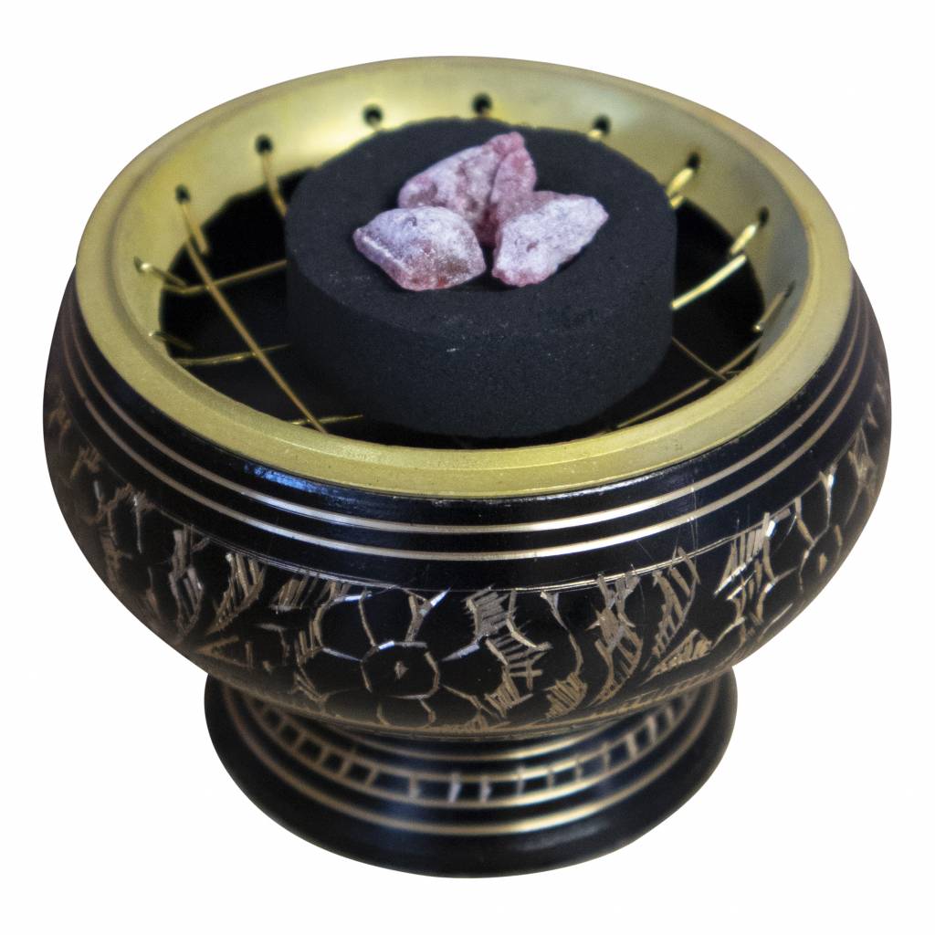 Wierookbrandertje voor kooltjes zwart