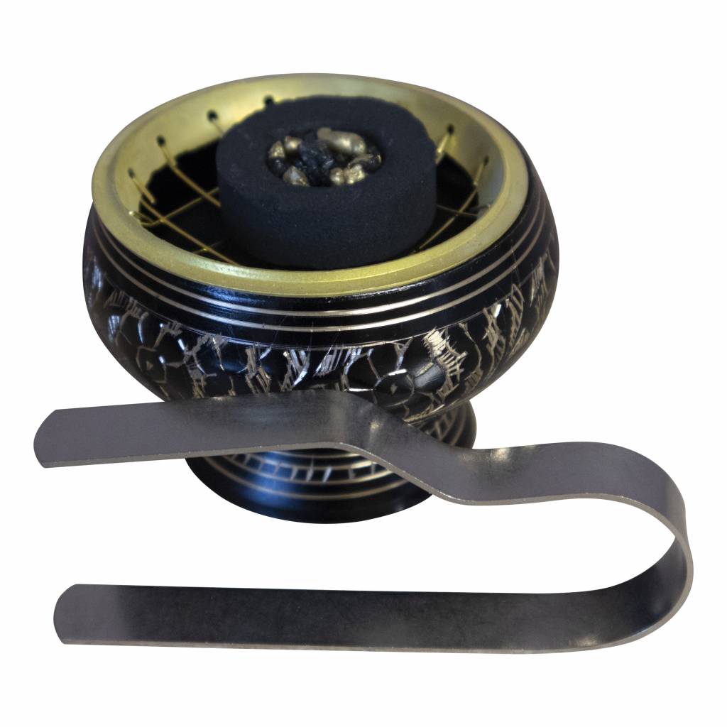 Wierookbrandertje voor kooltjes zwart