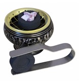 Wierookbrandertje voor kooltjes zwart