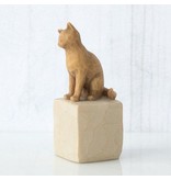 Willow Tree beeldje Love My Cat (licht)