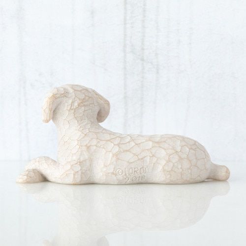 beeldje Love My Dog (klein, liggend)