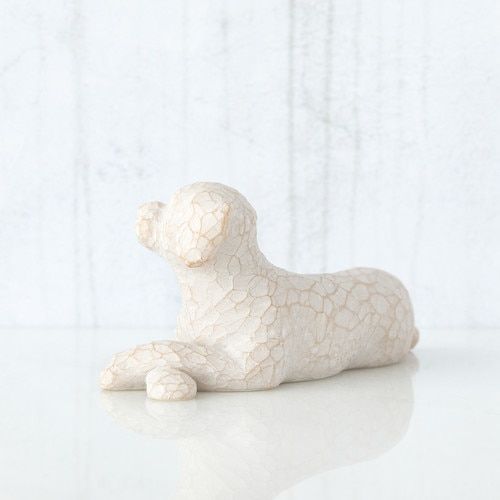 beeldje Love My Dog (klein, liggend)