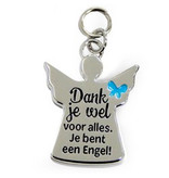 Hangertje / bedeltje Dank je wel (engeltje)