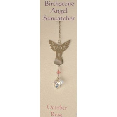 Engel suncatcher geboortesteen - Oktober