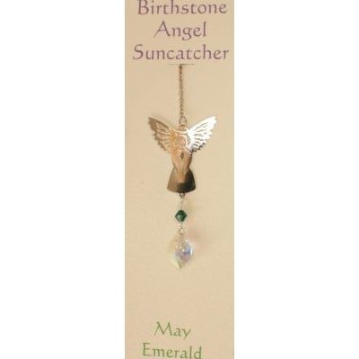 Engel suncatcher geboortesteen - Mei