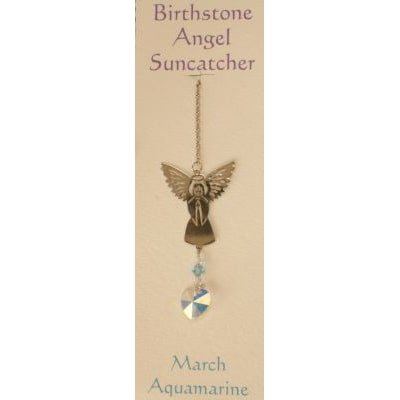 Engel suncatcher geboortesteen - Maart