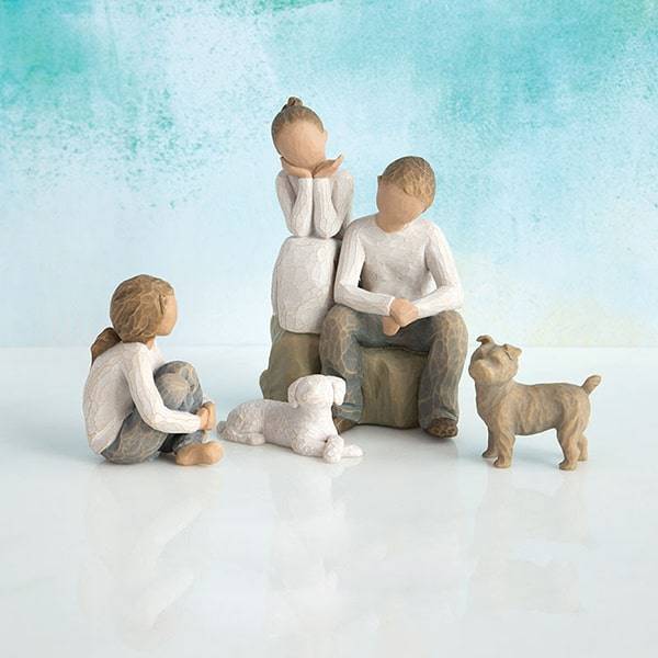 Willow Tree beeldje Love My Dog (klein, staand)