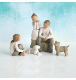 Willow Tree beeldje Love My Dog (klein, liggend)