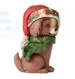 Jim Shore Christmas Puppy Mini