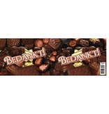 Bliklabel - Bedankt!