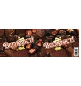 Bliklabel - Bedankt!