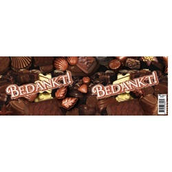 Bliklabel - Bedankt!