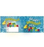 Bliklabel - Gefeliciteerd met je zwemdiploma!