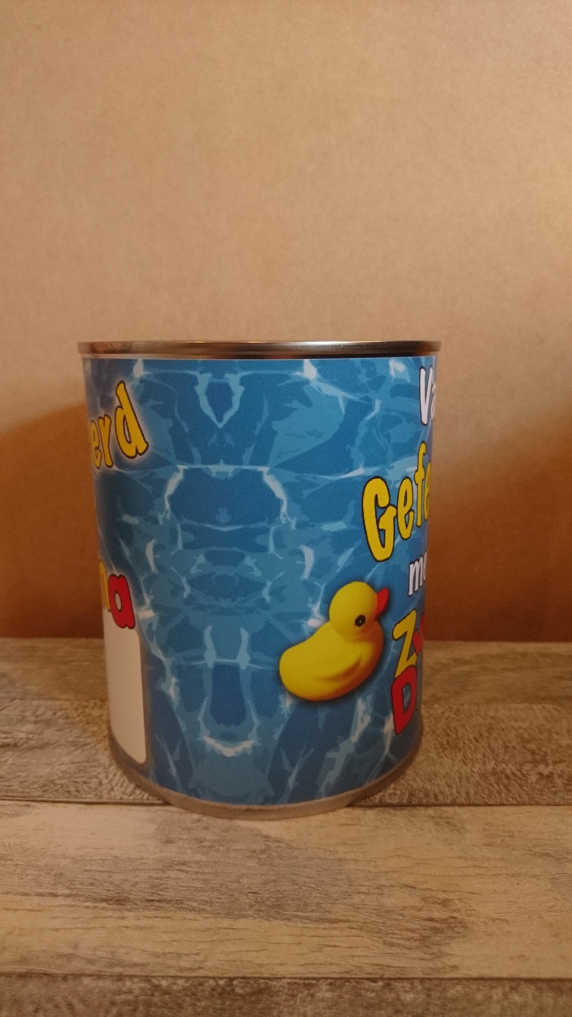 Bliklabel - Gefeliciteerd met je zwemdiploma!