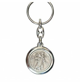 Christoffel sleutelhanger rond