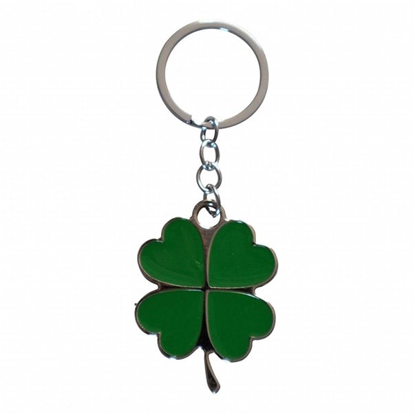 Sleutelhanger Klavertje vier (groot)
