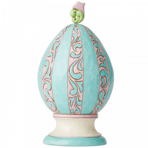 Jim Shore Revolving Egg with Bunnies and Chicks - Paasei