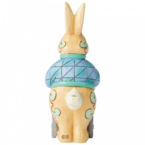 Jim Shore Bunny Pushing Cart of Eggs - paashaas