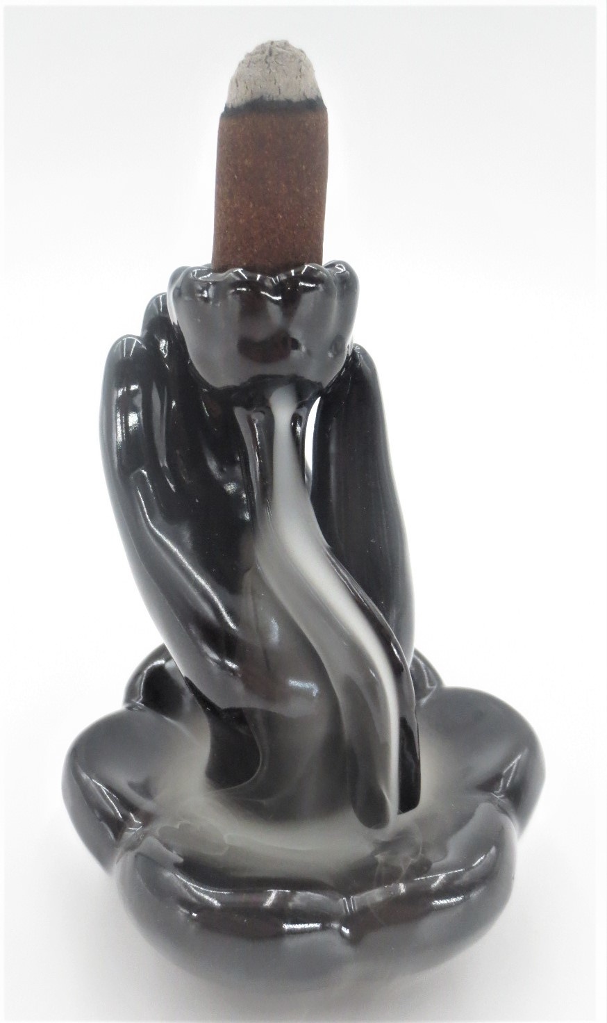 Backflow wierookbrander - Hand met lotus