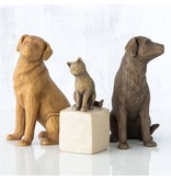 Willow Tree beeldje Love My Dog (donkergekleurd)