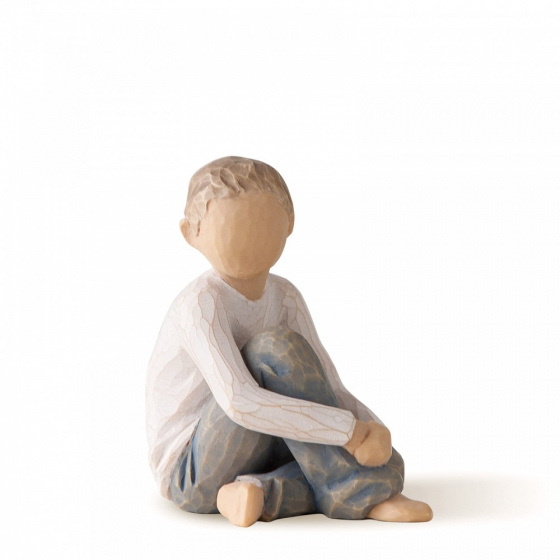 beeldje Caring Child (jongen)
