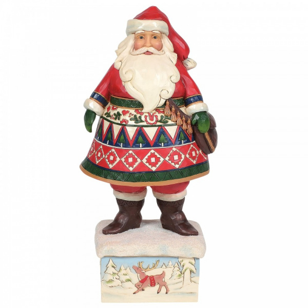 Jim Shore Feeling Festive In The Frost - Lapland Santa