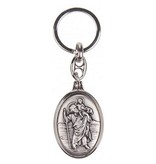 Christoffel sleutelhanger ovaal
