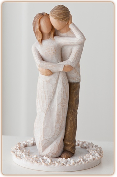 Willow Tree Cake Topper Together