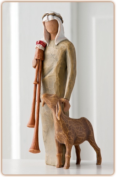 Willow Tree kerstbeeldje Zampognaro (herder)