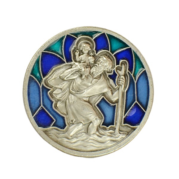 Christoffel magneet groen-blauw