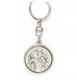 Christoffel sleutelhanger rond groot