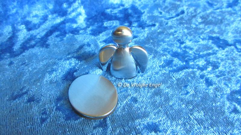 Beschermengel magneet van RVS