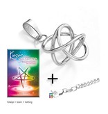 Zilveren Akaija + boek + ketting