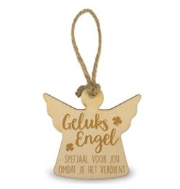 Houten engeltje - Geluksengel