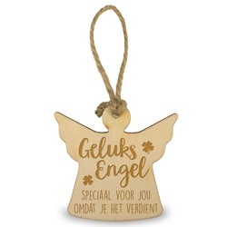 Houten engeltje - Geluksengel